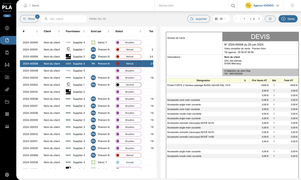 Logiciel gestion commerciale sur mesure 9 logiciel gestion commerciale sur mesure Devis