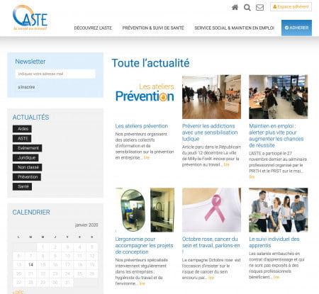 site internet et espace client - actualites
