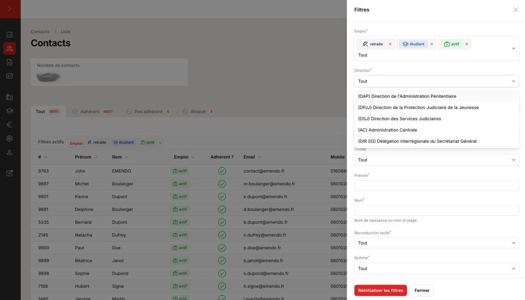 Logiciel de gestion des adhérents 3 logiciel de gestion des adhérents contacts filters