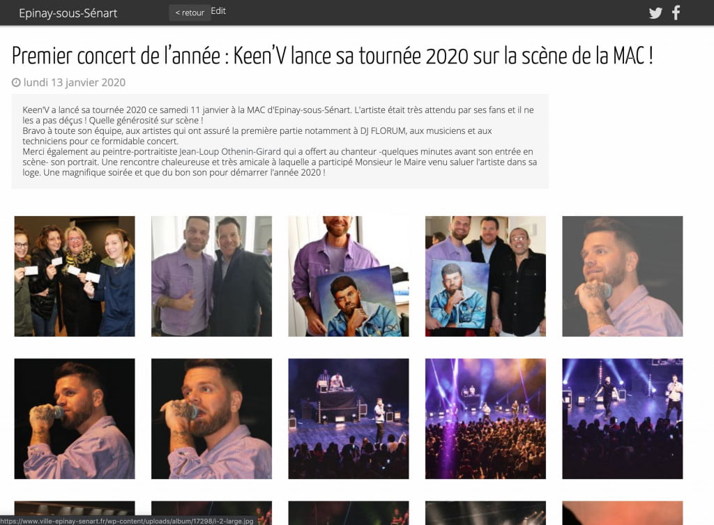 site internet de collectivité album