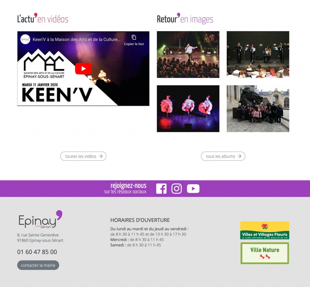 site internet de collectivité media