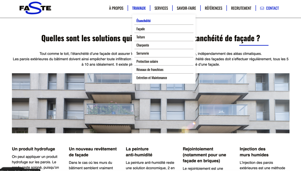 site vitrine wordpress faste 3