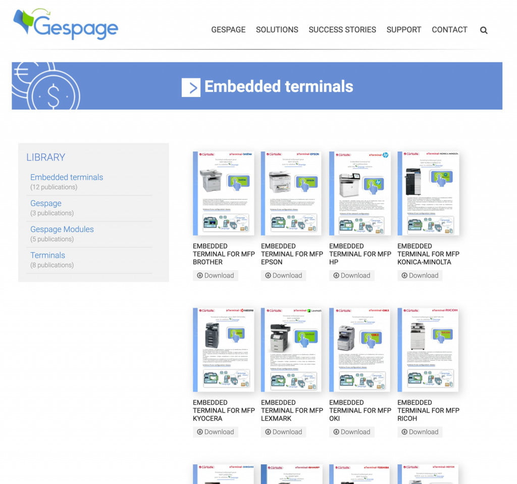 site Internet de logiciel - doc