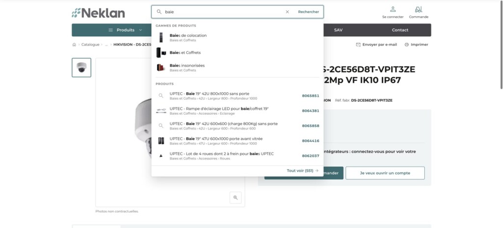 Recherche instantanée