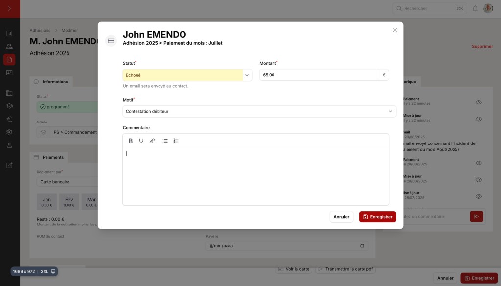 Logiciel de gestion des adhérents 6 logiciel de gestion des adhérents payment edit