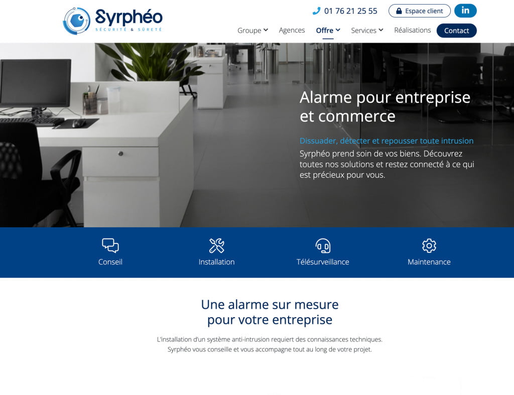 Site Internet entreprise 4 site internet entreprise syrpheo alarme