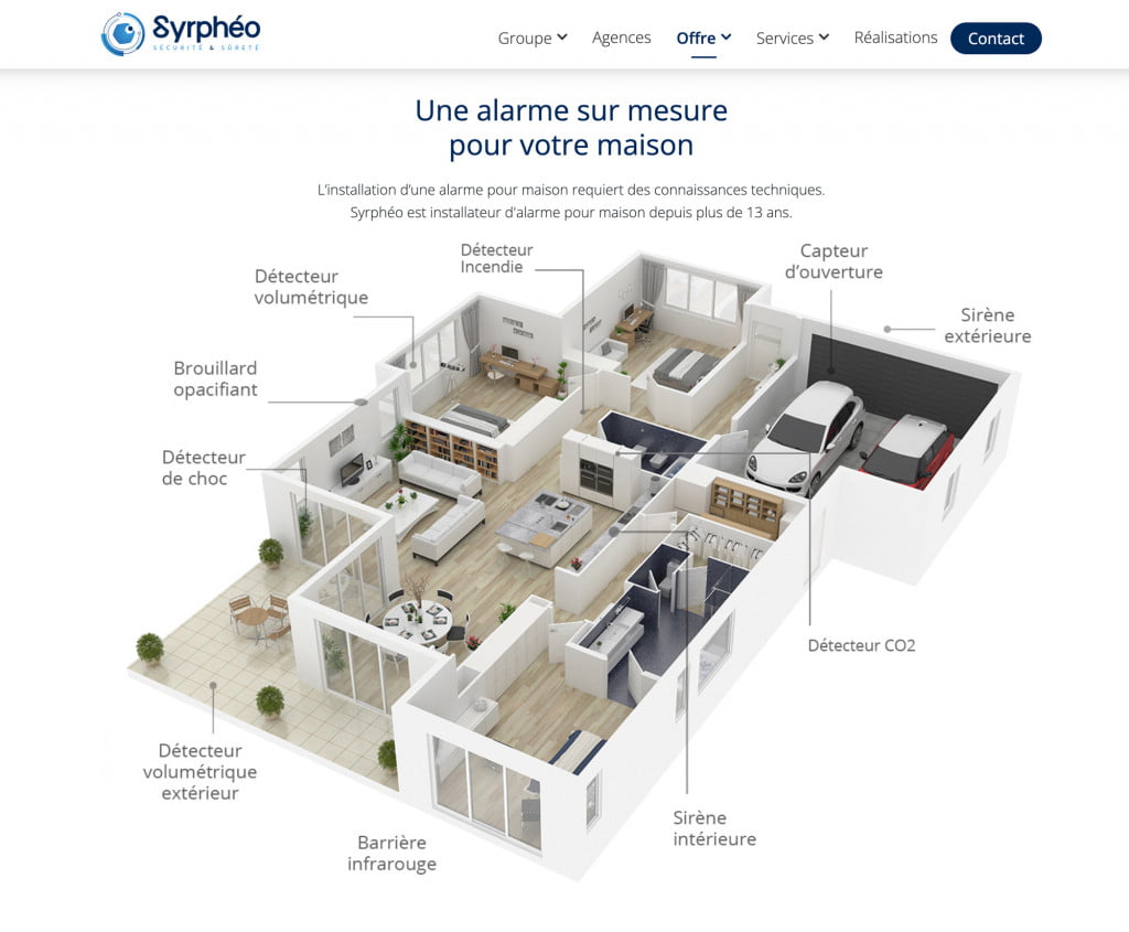 Site Internet entreprise 8 site internet entreprise syrpheo alarme particulier